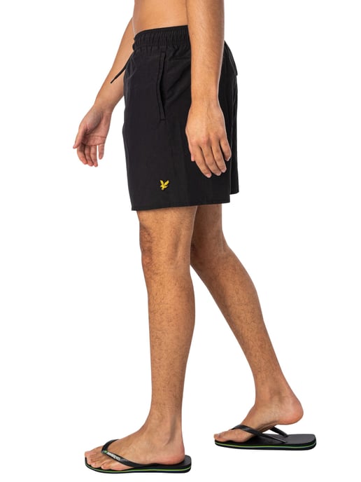 Lyle & Scott Einfarbige Badeshorts, Schwarz - Image 2