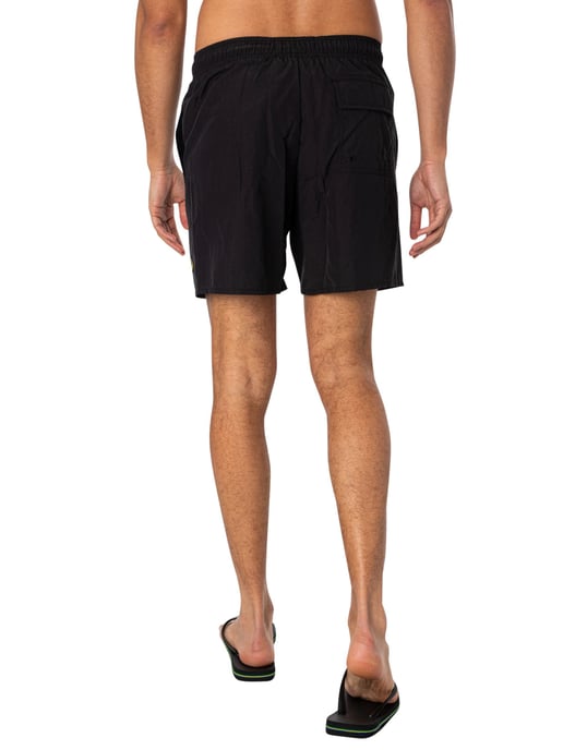 Lyle & Scott Einfarbige Badeshorts, Schwarz - Image 3