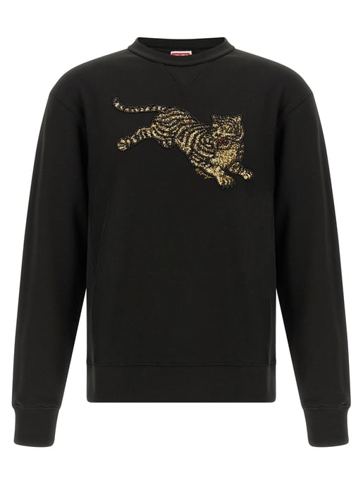 Kenzo Schwarzes Baumwoll-Sweatshirt - Image 1
