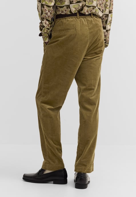 Bugatti Herren Bundfaltenhose Cord Stretch Italienischer Stoff - Image 2