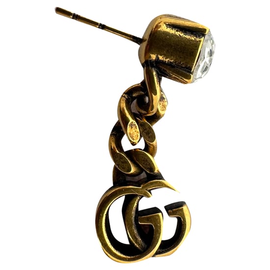 Gucci GG Kristall-Ohrhänger aus Goldmessing - Image 4