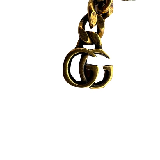 Gucci GG Kristall-Ohrhänger aus Goldmessing - Image 5