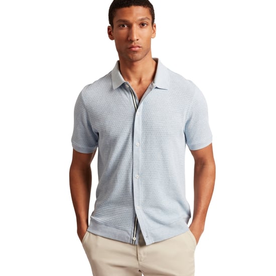 Ted Baker Connyr Regular Blaues Hemd Mit Knopfleiste - Image 3