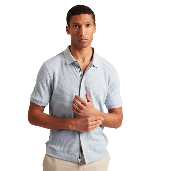 Ted Baker Connyr Regular Blaues Hemd Mit Knopfleiste - Image 4