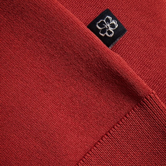 Ted Baker Daldin Rayon Zip Polohemd, Dunkelbraun - Image 4
