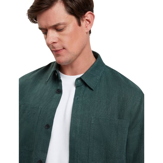 Ted Baker Shaww Delave Leinenhemd, Dunkelgrün - Image 4
