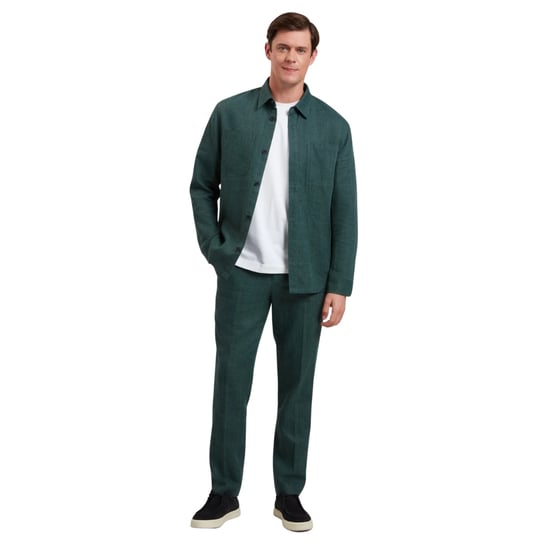 Ted Baker Shaww Delave Leinenhemd, Dunkelgrün - Image 5