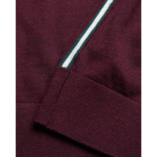 Ted Baker Liblo Merino Branded Rundhalspullover In Kastanienbraun - Image 4