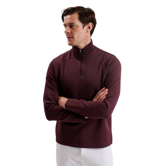 Ted Baker Actos Branded Half Zip Mason Pullover - Image 5