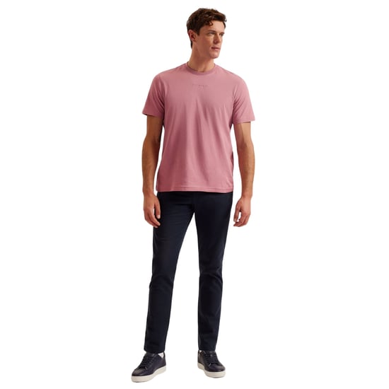 Ted Baker Wiskin Regular Branded Pink T-shirt - Image 4