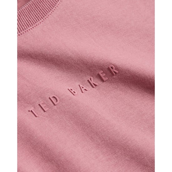 Ted Baker Wiskin Regular Branded Pink T-shirt - Image 6