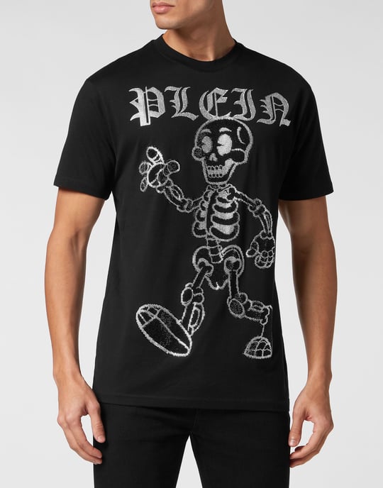 Rundhals-T-Shirt Skeleton - Image 2