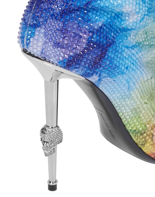 Overknee-Stiefel Mit Hohem Absatz Tie Dye - Image 3
