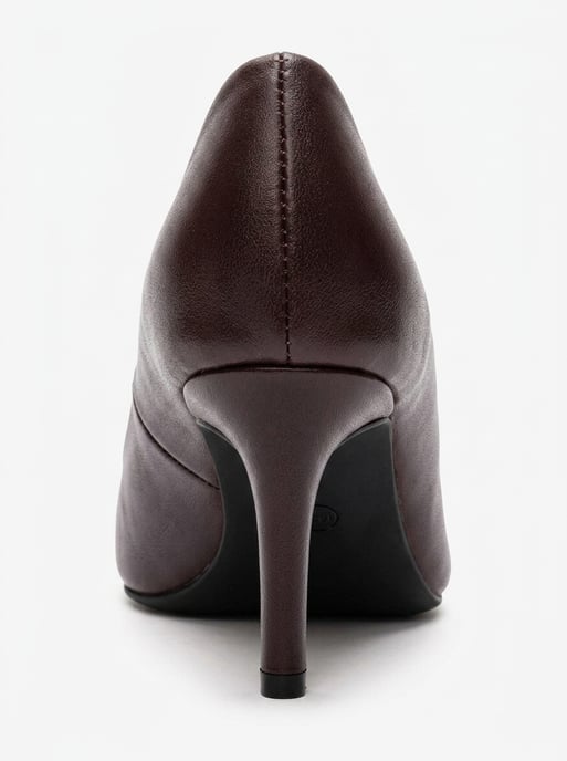 Clyde Leder Stiletto Spitzer Zehn Pumps - Image 3