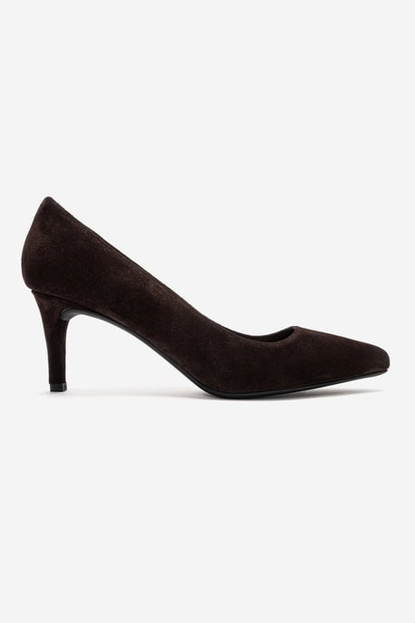 Clyde Leder Stiletto Spitzer Zehn Pumps - Image 2