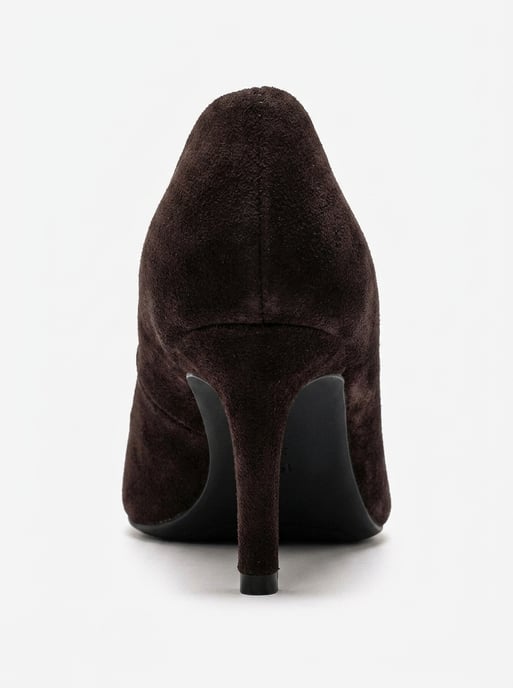 Clyde Leder Stiletto Spitzer Zehn Pumps - Image 3