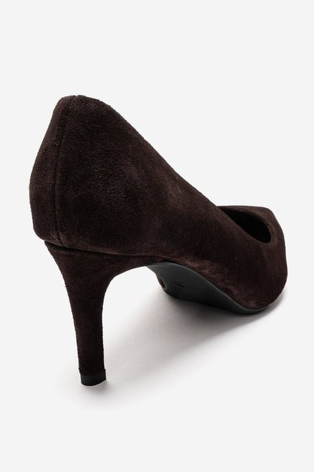 Clyde Leder Stiletto Spitzer Zehn Pumps - Image 6