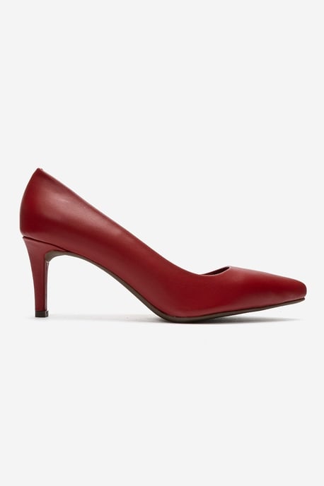 Clyde Leder Stiletto Spitzer Zehn Pumps - Image 4