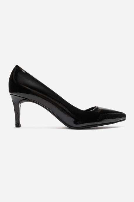 Clyde Leder Stiletto Spitzer Zehn Pumps - Image 2