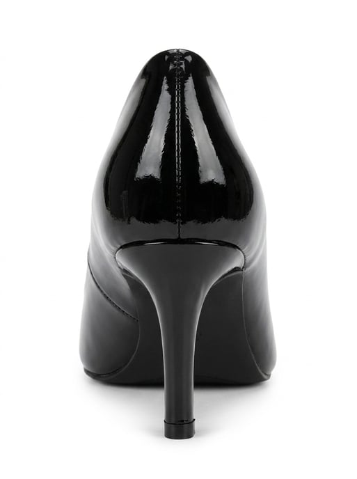 Clyde Leder Stiletto Spitzer Zehn Pumps - Image 3