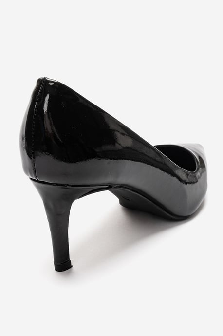 Clyde Leder Stiletto Spitzer Zehn Pumps - Image 6