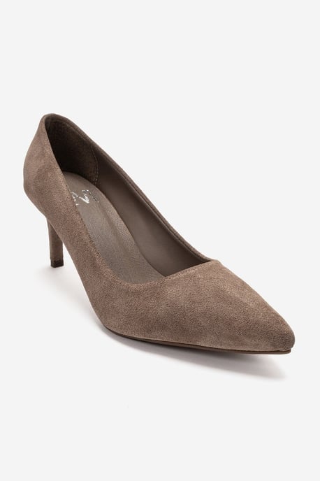 Clyde Leder Stiletto Spitzer Zehn Pumps - Image 1