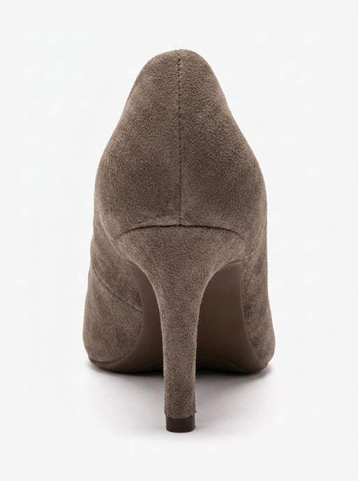 Clyde Leder Stiletto Spitzer Zehn Pumps - Image 3