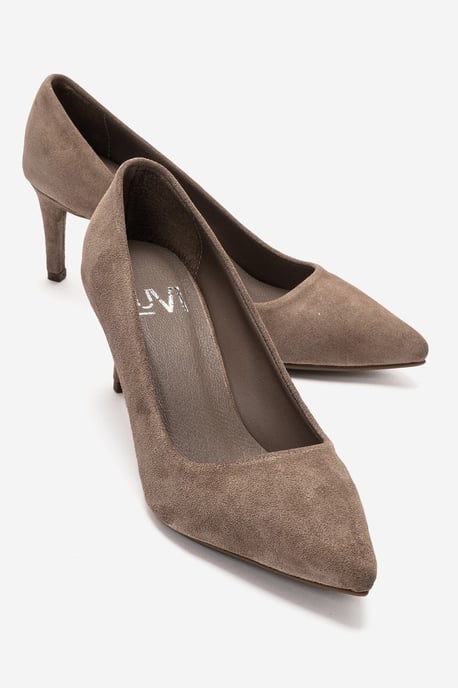 Clyde Leder Stiletto Spitzer Zehn Pumps - Image 4