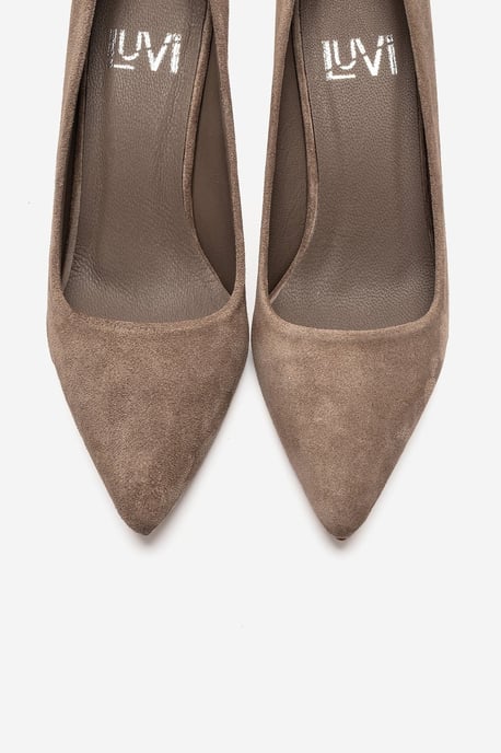 Clyde Leder Stiletto Spitzer Zehn Pumps - Image 5