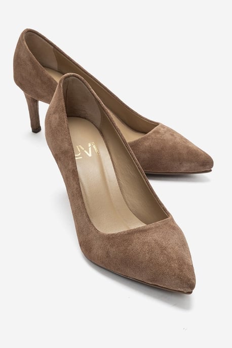 Clyde Leder Stiletto Spitzer Zehn Pumps - Image 1