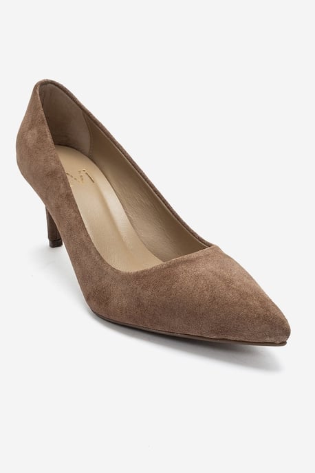 Clyde Leder Stiletto Spitzer Zehn Pumps - Image 3