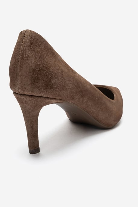 Clyde Leder Stiletto Spitzer Zehn Pumps - Image 5