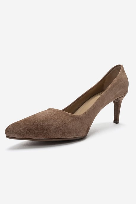 Clyde Leder Stiletto Spitzer Zehn Pumps - Image 6