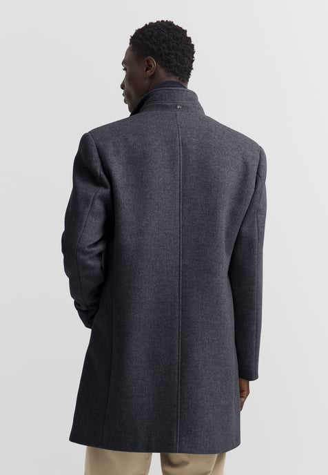 Bugatti Herren Mantel Wollmix Stehkragen Dynamic Series - Image 2