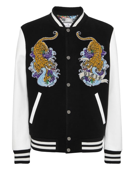 Leder-Bomberjacke Tattoo - Image 1