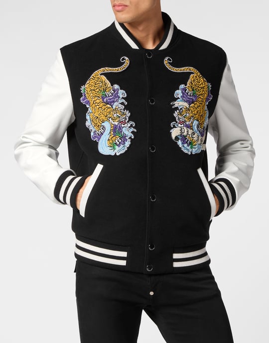 Leder-Bomberjacke Tattoo - Image 2