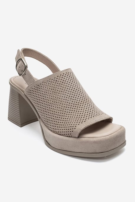 Penvia Blockabsatz Leder Plateau Sandale - Image 3