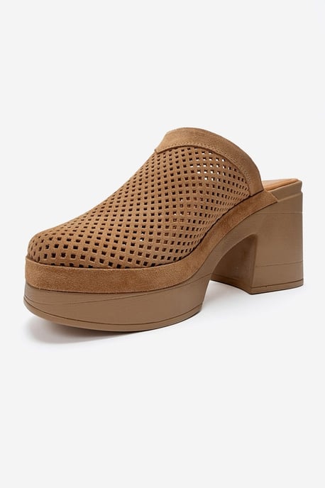 Dejas Leder-Sandale mit Plateausohle und Blockabsatz - Image 6