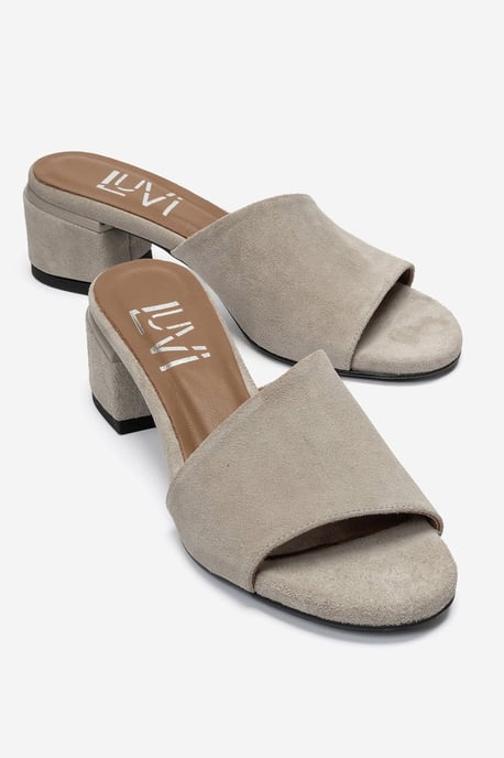Delavie Leder-Sandale mit Blockabsatz - Image 1