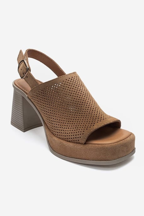 Penvia Blockabsatz Leder Plateau Sandale - Image 3