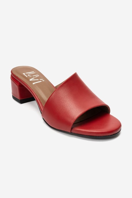 Delavie Leder-Sandale mit Blockabsatz - Image 1