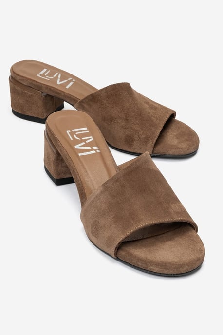 Delavie Leder-Sandale mit Blockabsatz - Image 1