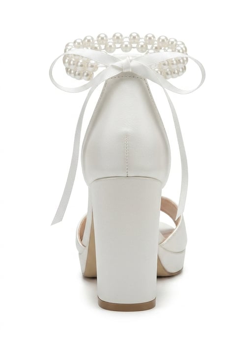 Tiara Blockabsatz Brautsandale - Image 3