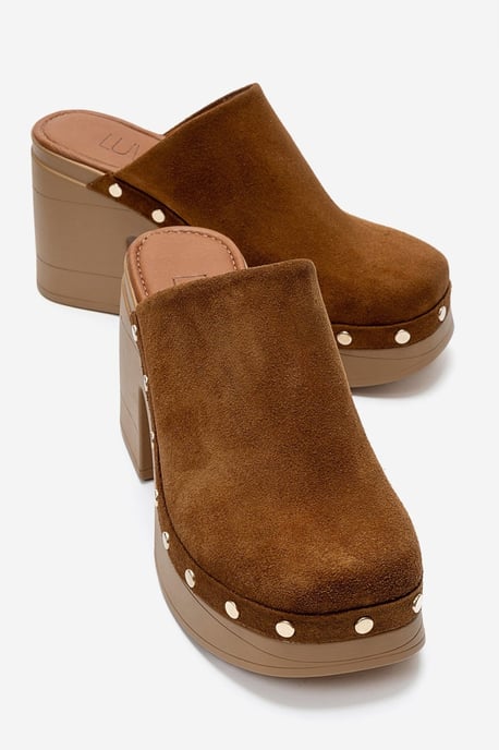 Bellune Leder-Sandale mit Blockabsatz und Plateausohle - Image 1