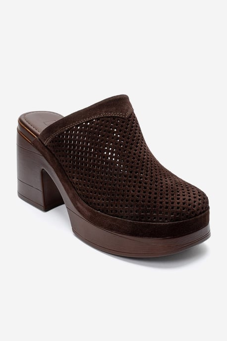 Dejas Leder-Sandale mit Plateausohle und Blockabsatz - Image 3