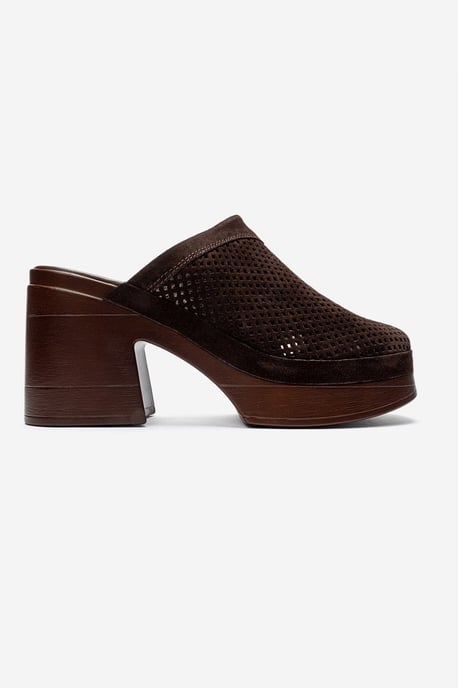 Dejas Leder-Sandale mit Plateausohle und Blockabsatz - Image 4
