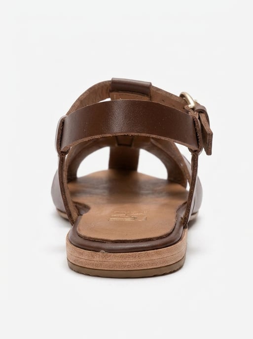 Jandor Leder Knöchelriemen Flache Sandale - Image 3