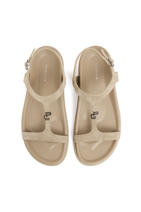 Bio-Sandale Orelia braun mit Metallic-Detail Polo Club - Image 3