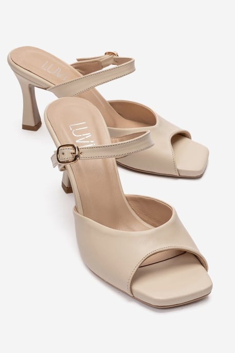 Urael Leder Stiletto Riemensandale - Image 1