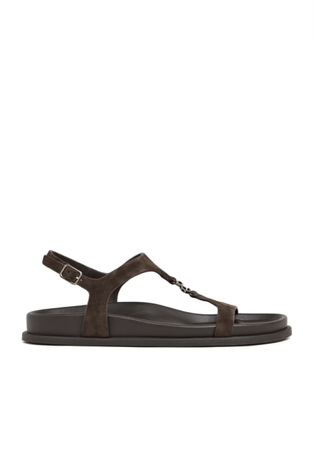 Bio-Sandale Orelia dunkelbraun mit Metallic-Detail Polo Club - Image 1